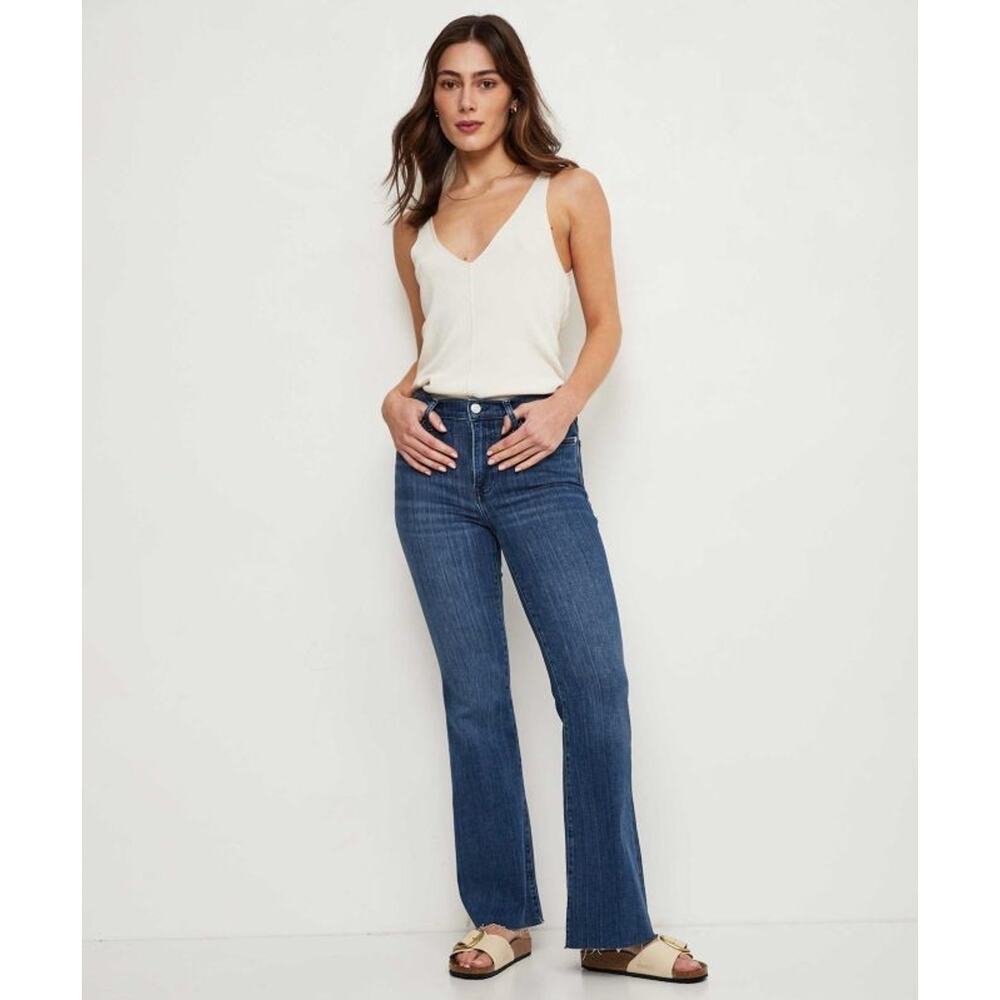 FRAME Aspire Raw After Le Easy Flare Jeans 28